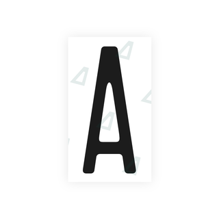 Alite Nanofilm for US (Maryland) license plates - Symbol "A" - Alite