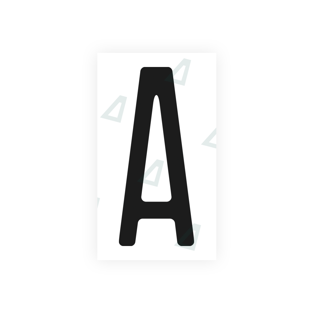Alite Nanofilm for US (Michigan) license plates - Symbol "A" - Alite