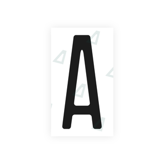 Alite Nanofilm for US (Michigan) license plates - Symbol "A" - Alite