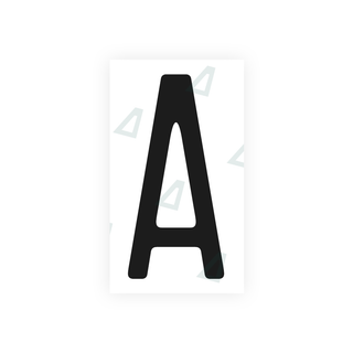 Alite Nanofilm for US (Missouri) license plates - Symbol "A" - Alite