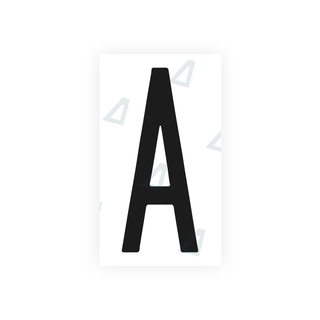 Alite Nanofilm for US (New York 1986) license plates - Symbol "A" - Alite