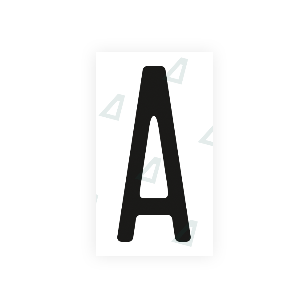 Alite Nanofilm for US (Ohio 2013) license plates - Symbol "A" - Alite