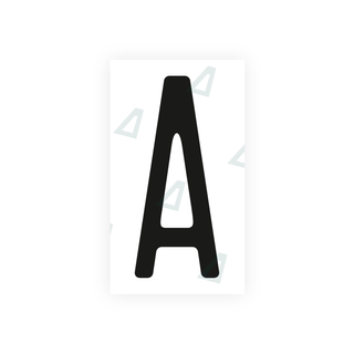 Alite Nanofilm for US (Ohio 2013) license plates - Symbol "A" - Alite