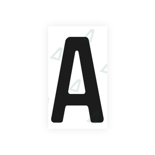 Alite Nanofilm for Uruguay license plates - Symbol "A" - Alite