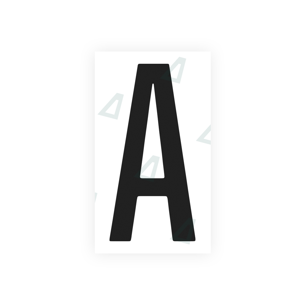 Alite Nanofilm for US (Washington DC) license plates - Symbol "A" - Alite