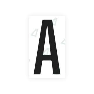 Alite Nanofilm for US (Washington DC) license plates - Symbol "A" - Alite