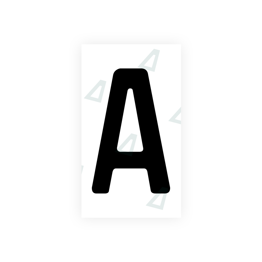 Alite Nanofilm for Uzbekistan number plates - Symbol "A" - Alite