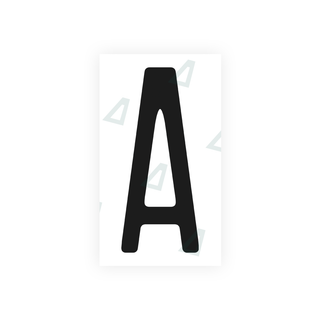 Alite Nanofilm for US (Washington State) license plates - Symbol "A" - Alite