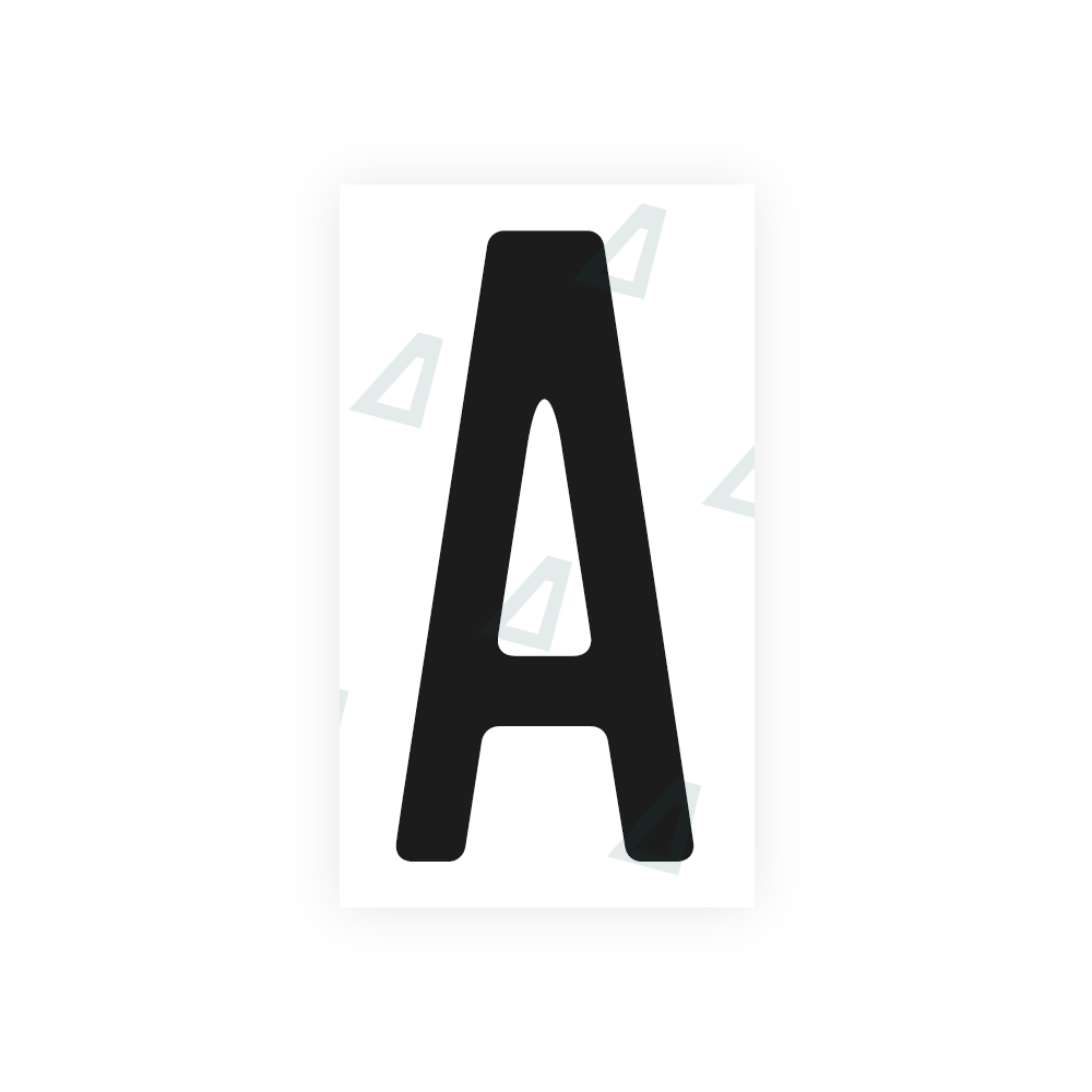 Alite Nanofilm for US (Quebec) license plates - Symbol "A" - Alite
