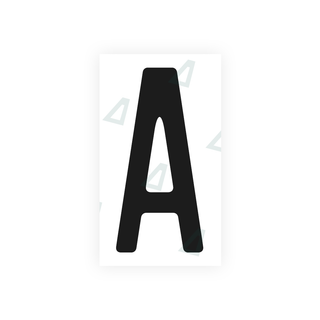Alite Nanofilm for US (Quebec) license plates - Symbol "A" - Alite