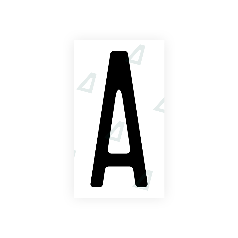 Alite Nanofilm for US (Wisconsin) license plates - Symbol "A" - Alite
