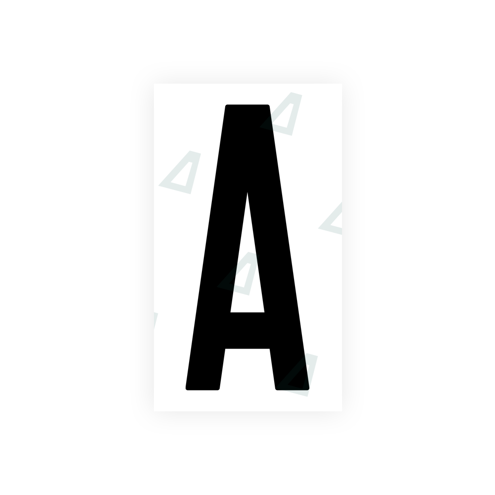 Alite Nanofilm for US (New Jersey - Flat) license plates - Symbol "A" - Alite