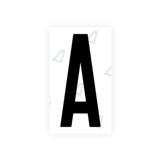 Alite Nanofilm for US (New Jersey - Flat) license plates - Symbol "A" - Alite