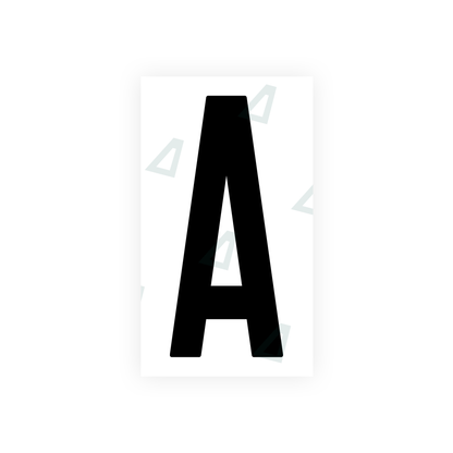 Alite Nanofilm for US (New Jersey - Flat) license plates - Symbol "A" - Alite