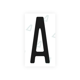 Alite Nanofilm for US (Florida 2003) license plates - Symbol "A" - Alite
