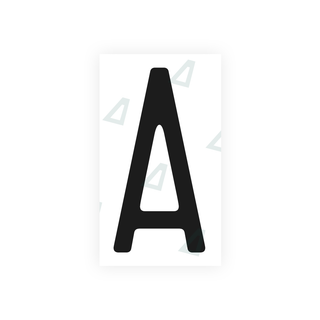 Alite Nanofilm for US (Massachusetts) license plates - Symbol "A" - Alite