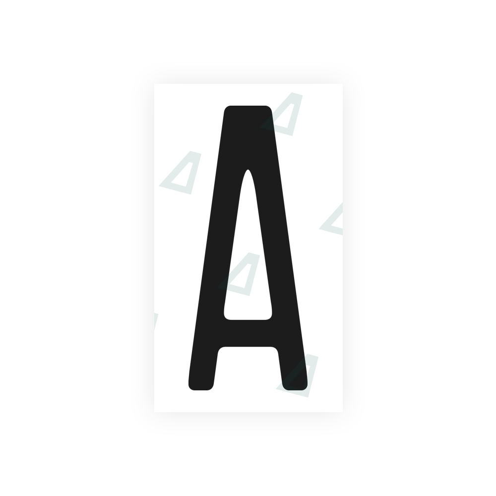 Alite Nanofilm for US (Illinois 2006 - Square) license plates - Symbol "A" - Alite