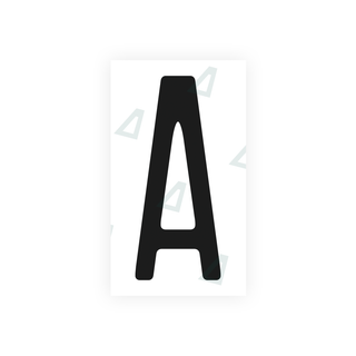 Alite Nanofilm for US (Illinois 2006 - Square) license plates - Symbol "A" - Alite