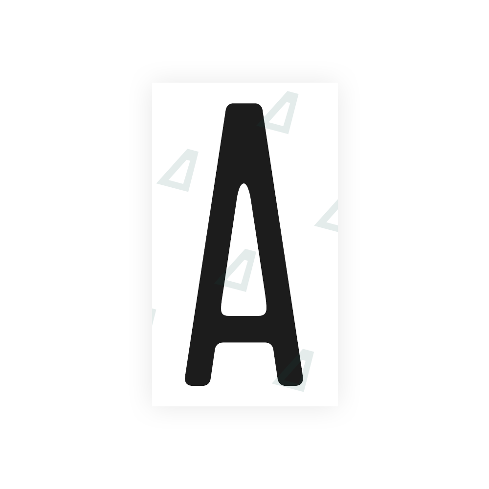 Alite Nanofilm for CA (Ontario) license plates - Symbol "A" - Alite