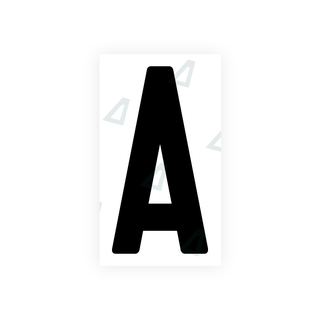 Alite Nanofilm for India license plates - Symbol "A" - Alite