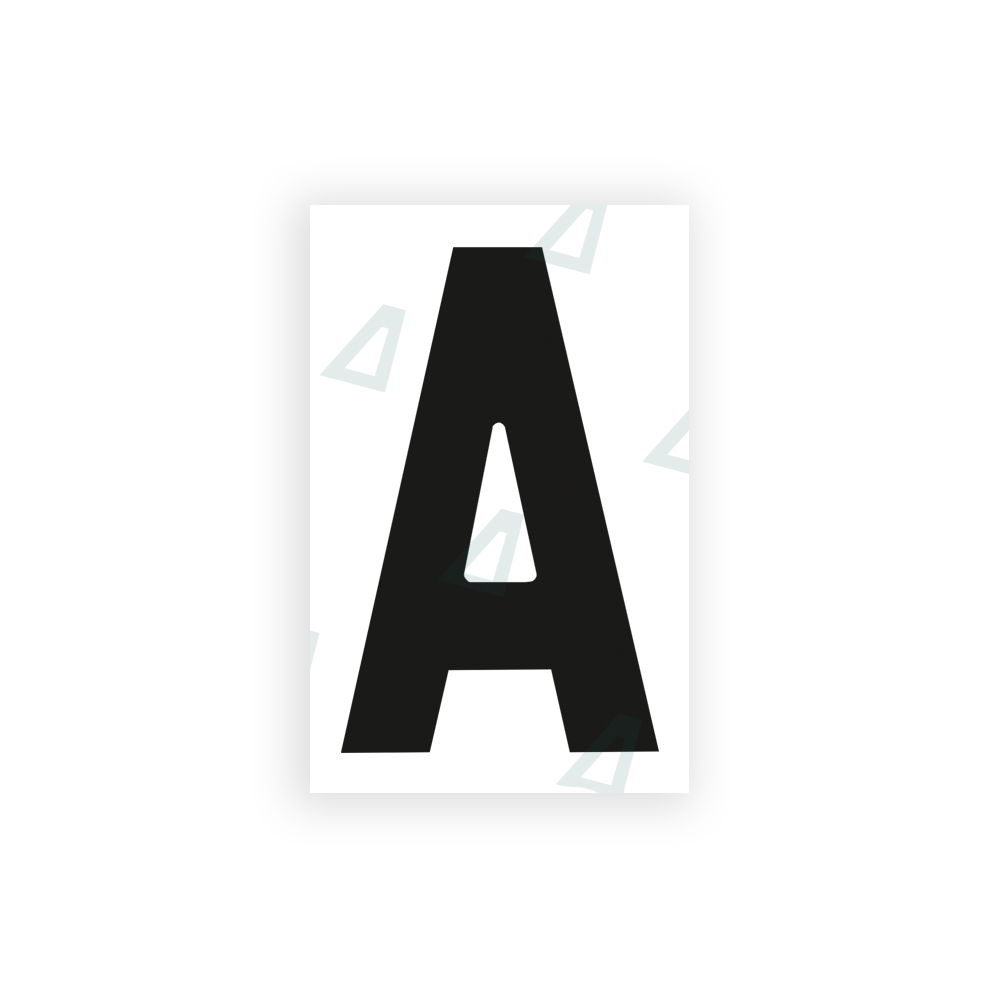 Alite Nanofilm for United Kingdom license plates - Symbol "A" - Alite