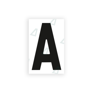Alite Nanofilm for United Kingdom license plates - Symbol "A" - Alite