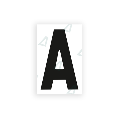 Alite Nanofilm for United Kingdom license plates - Symbol "A" - Alite