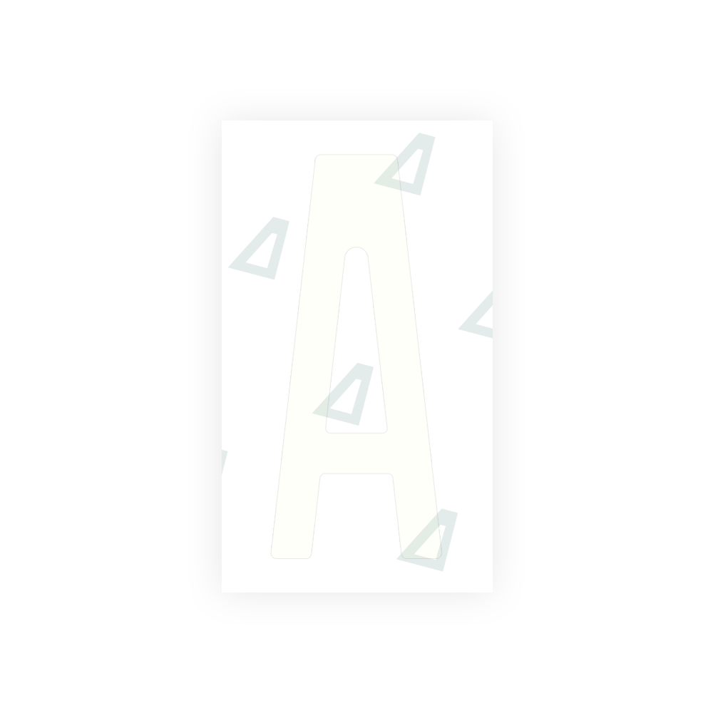 Alite Nanofilm for Mexico license plates - Symbol "A" - Alite