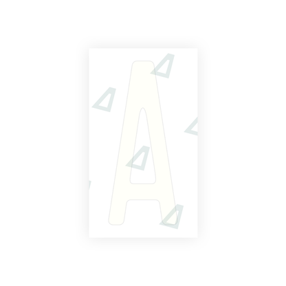Alite Nanofilm for US (Ohio 2013) license plates - Symbol "A" - Alite