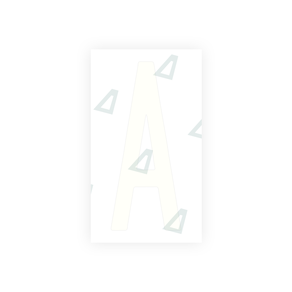 Alite Nanofilm for US (New York 1986) license plates - Symbol "A" - Alite