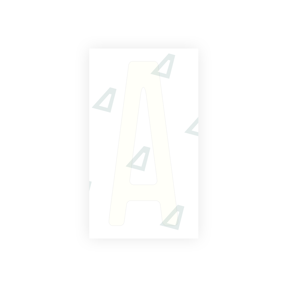 Alite Nanofilm for US (Michigan) license plates - Symbol "A" - Alite