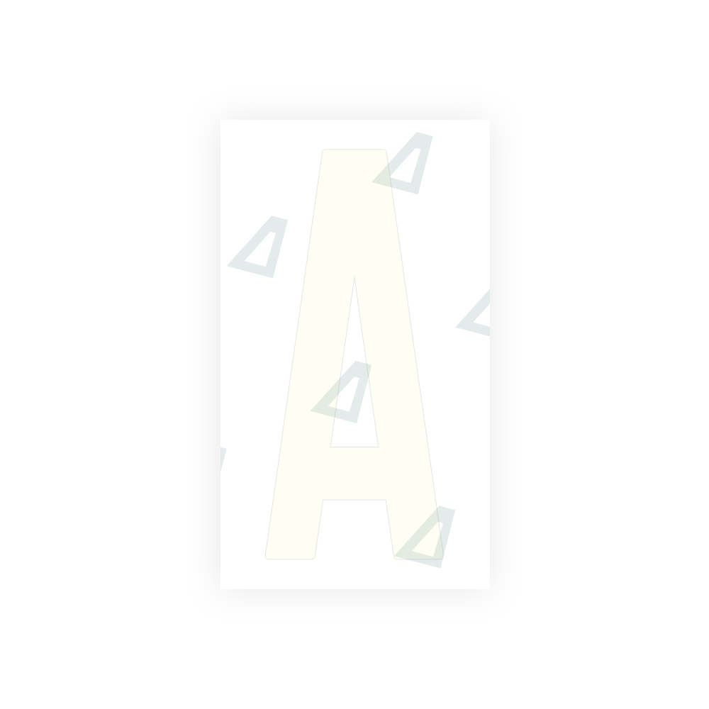 Alite Nanofilm for US (New Jersey) Moto license plates - Symbol "A" - Alite