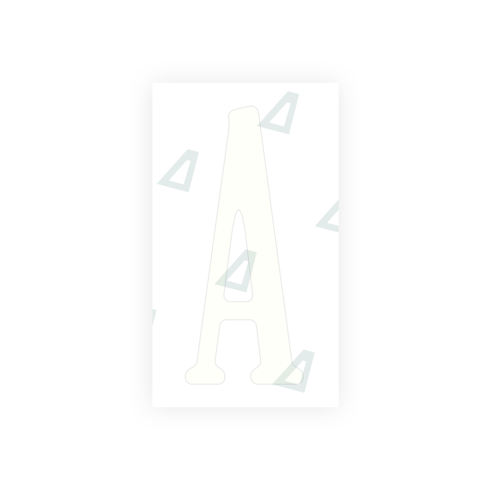 Alite Nanofilm for US (Virginia) license plates - Symbol "A" - Alite