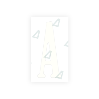Alite Nanofilm for US (Virginia) license plates - Symbol "A" - Alite
