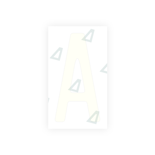 Alite Nanofilm for US (California) license plates - Symbol "A" - Alite