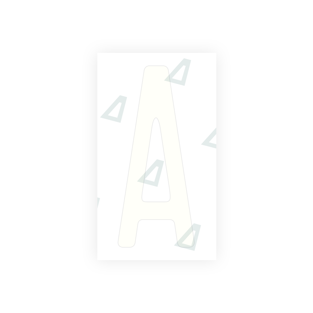 Alite Nanofilm for CA (Ontario) license plates - Symbol "A" - Alite