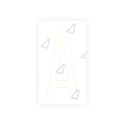 Alite Nanofilm for CA (Ontario) license plates - Symbol "A" - Alite