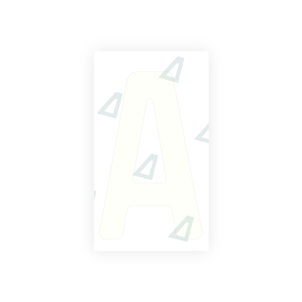 Alite Nanofilm for Uruguay license plates - Symbol "A" - Alite