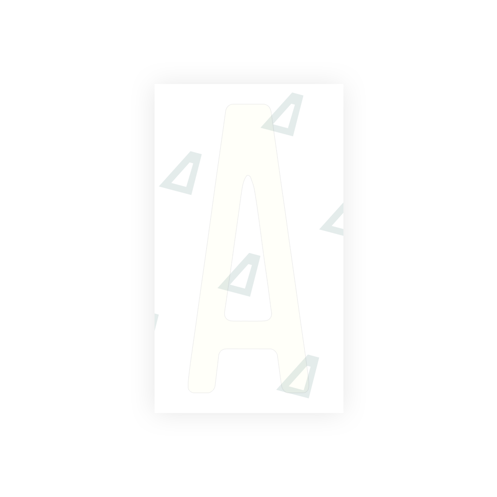 Alite Nanofilm for US (Florida 2003) license plates - Symbol "A" - Alite