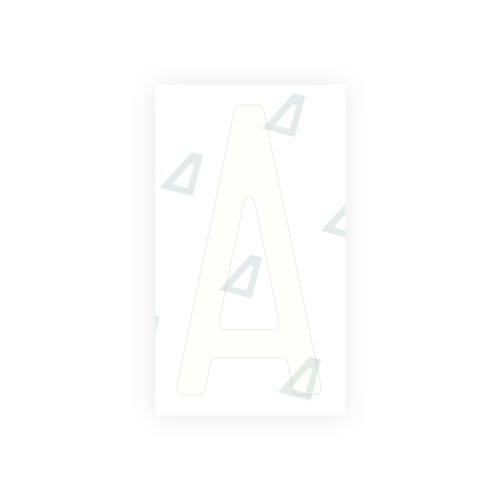 Alite Nanofilm for US (Massachusetts) license plates - Symbol "A" - Alite