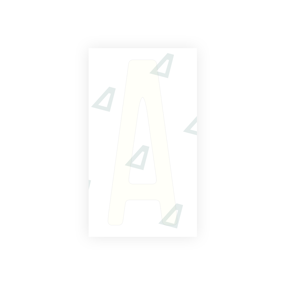 Alite Nanofilm for US (Washington State) license plates - Symbol "A" - Alite