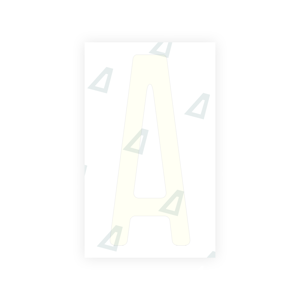 Alite Nanofilm for US (New Jersey - Embossed) license plates - Symbol "A" - Alite