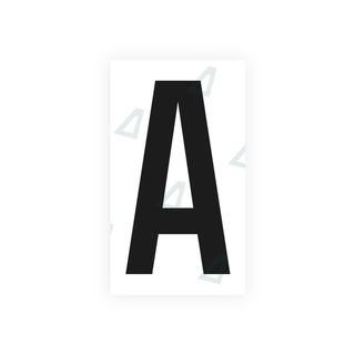 Alite Nanofilm for France license plates - Symbol "A" - Alite