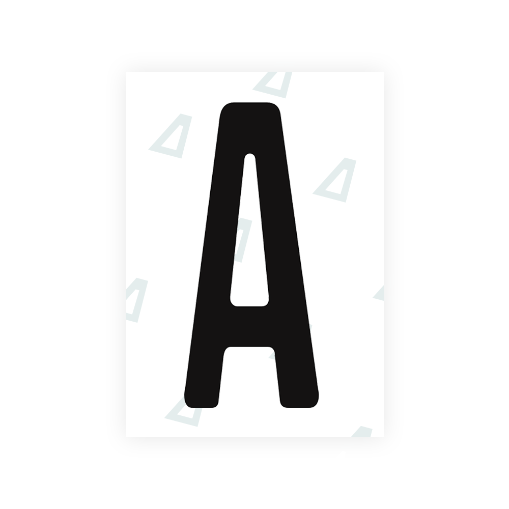 Alite Nanofilm for Guatemala license plates - Symbol "A" - Alite