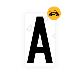 Alite Nanofilm for Greece moto license plates - Symbol "A" - Alite