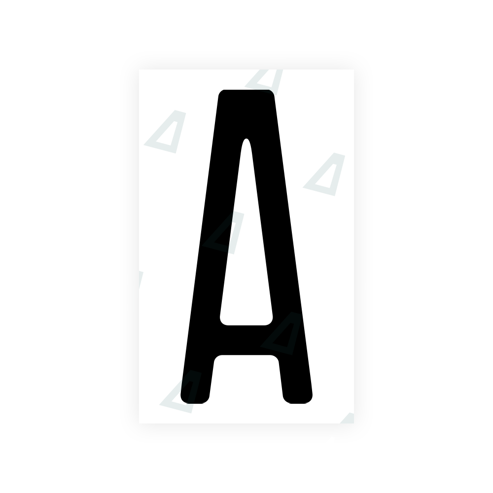 Alite Nanofilm for US (New Jersey - Embossed) license plates - Symbol "A" - Alite