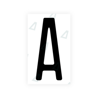 Alite Nanofilm for US (New Jersey - Embossed) license plates - Symbol "A" - Alite