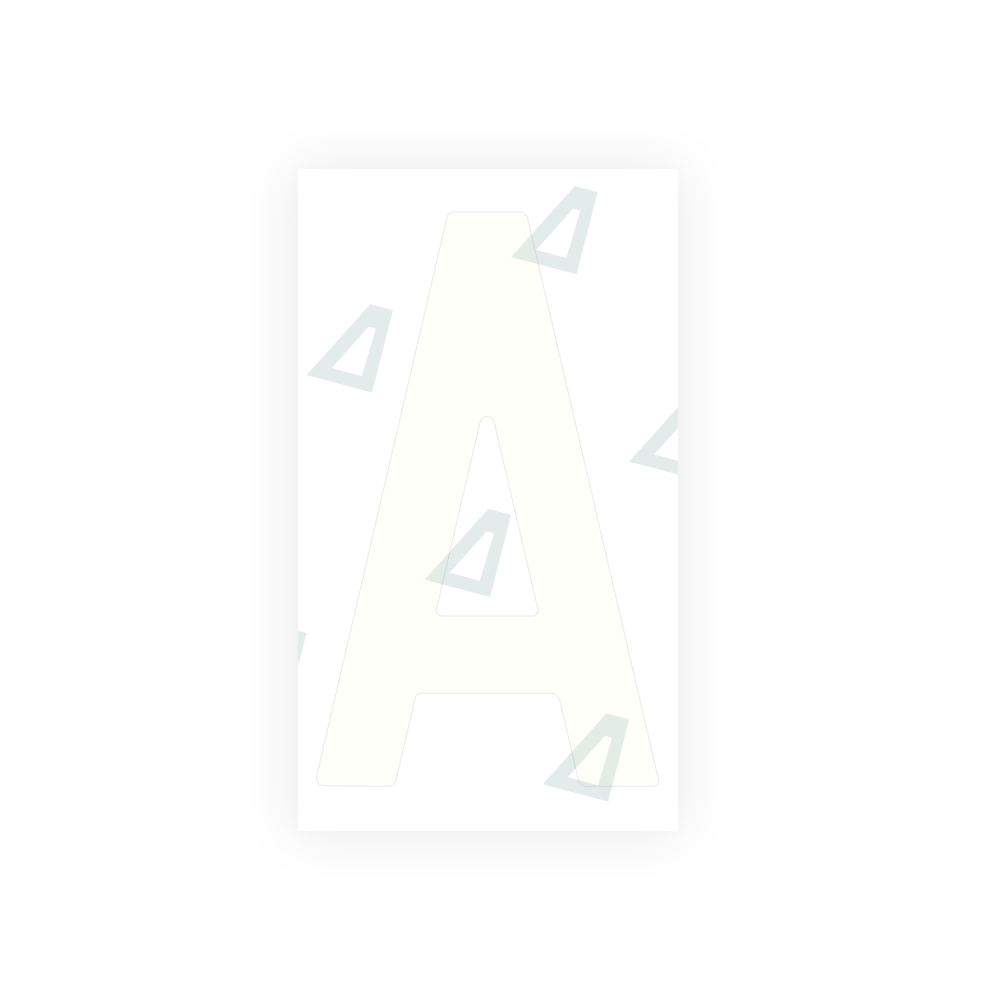 Alite Nanofilm for Spain Flat license plates - Symbol "A" - Alite