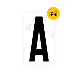 Alite Nanofilm for US (Oklahoma) Moto license plates - Symbol "A" - Alite