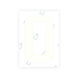 Alite Nanofilm for Abu Dhabi (Square) number plates - Symbol "0"